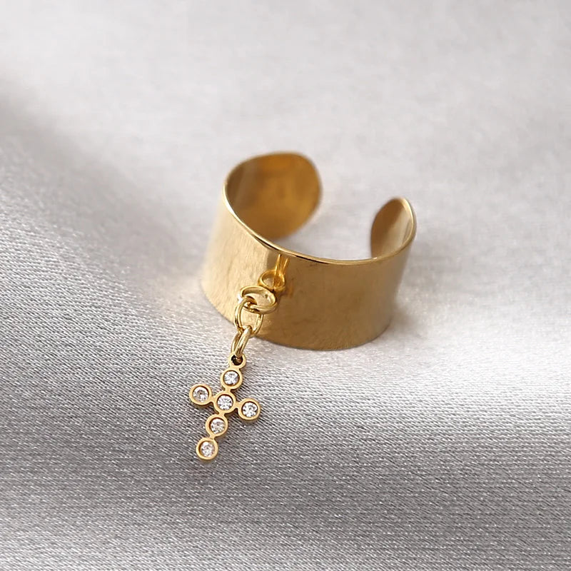 Bague Breloque Charms Croix