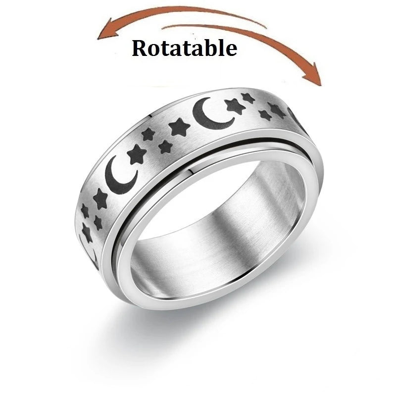 Bague Rotative Anti Stress Ciel Nocturne