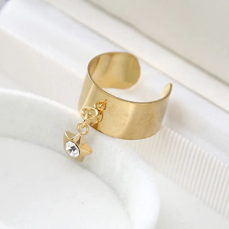Bague breloque Charms Etoile et Diamant