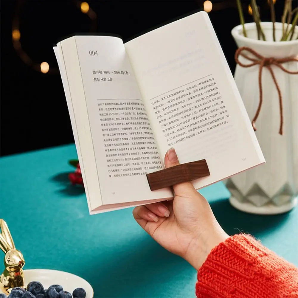 Bague de lecture en bois blanc