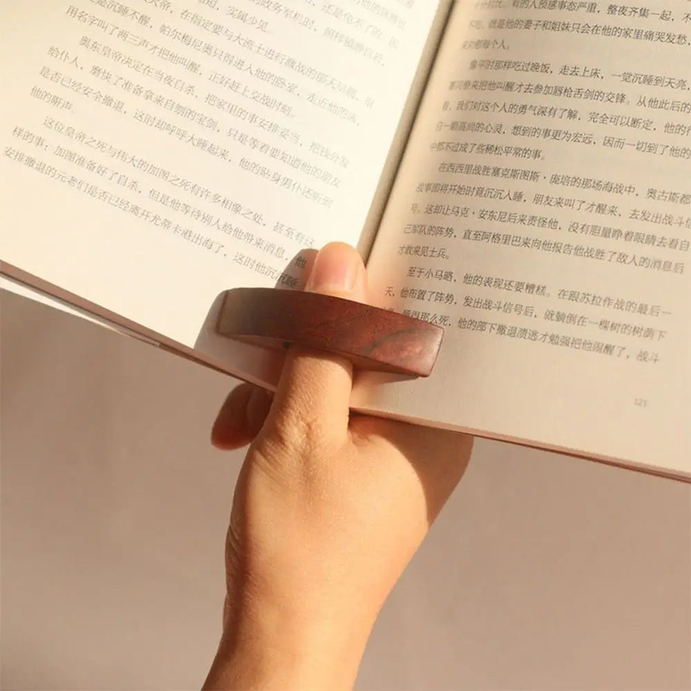 Bague de lecture en bois blanc