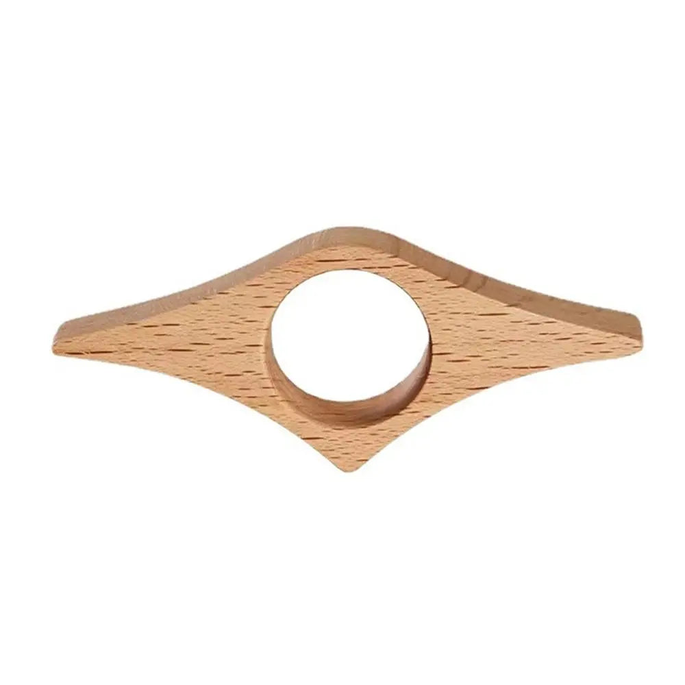 Bague de lecture en bois blanc brillant