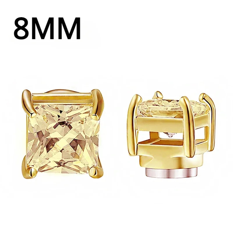 Boucle d'oreille aimanté Dimant_or_8mm