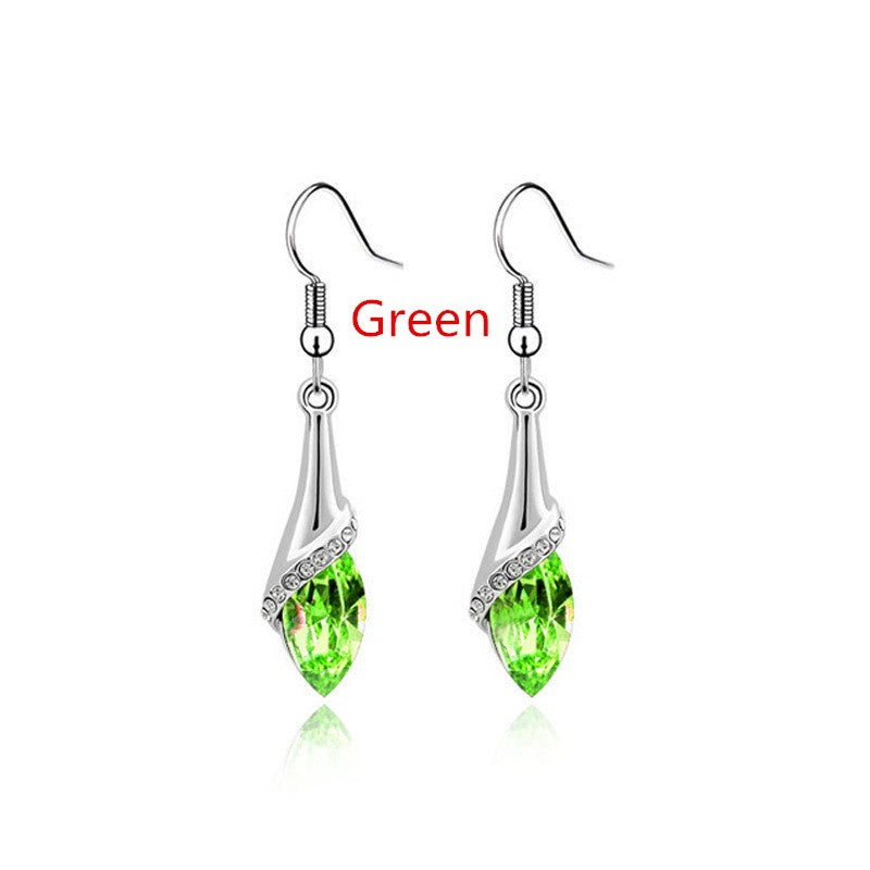 Boucles d'oreilles Goutte D'eau Cristal
