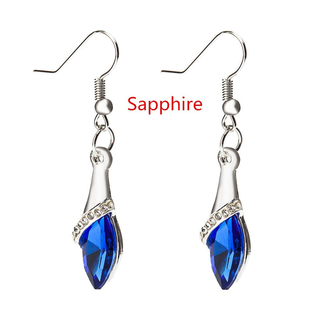 Boucles d'oreilles Goutte D'eau Cristal