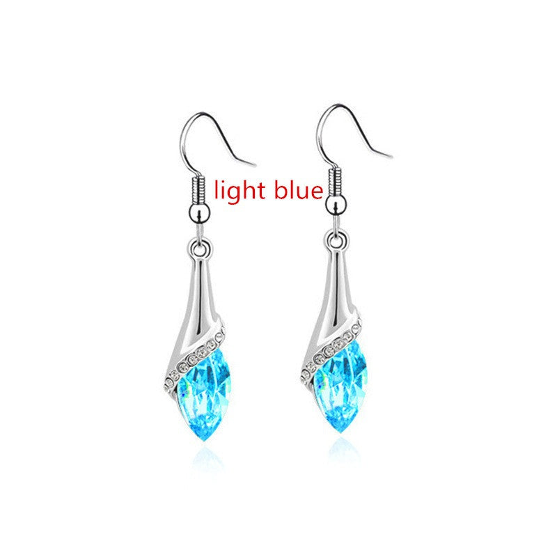 Boucles d'oreilles Goutte D'eau Cristal