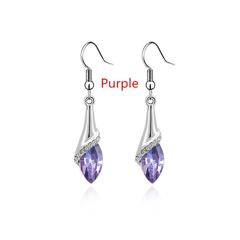 Boucles d'oreilles Goutte D'eau Cristal