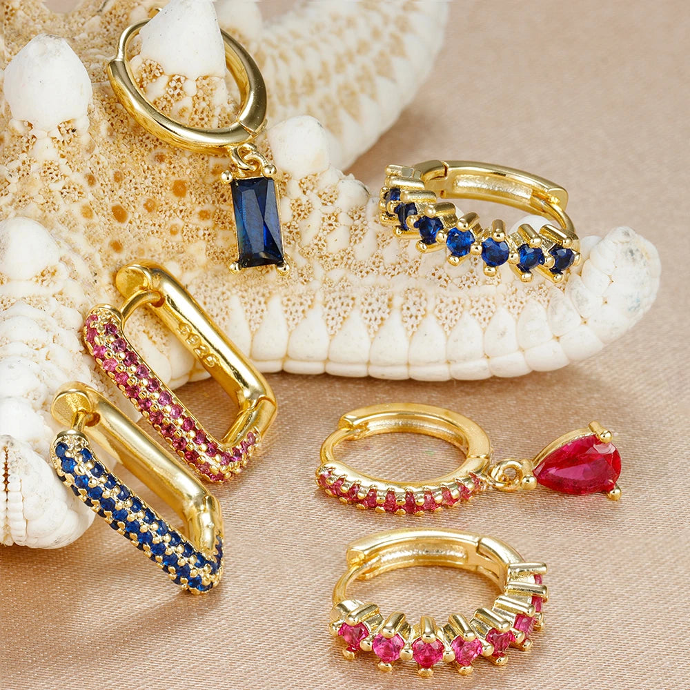 Boucles d'oreilles goutte d'eau créoles