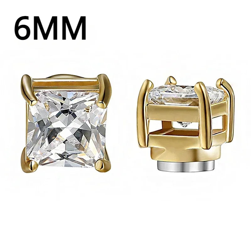 Boucles D'oreilles Aimanté Homme Crystal Croqué