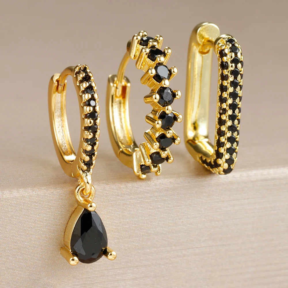 Boucles d'oreilles goutte d'eau créoles
