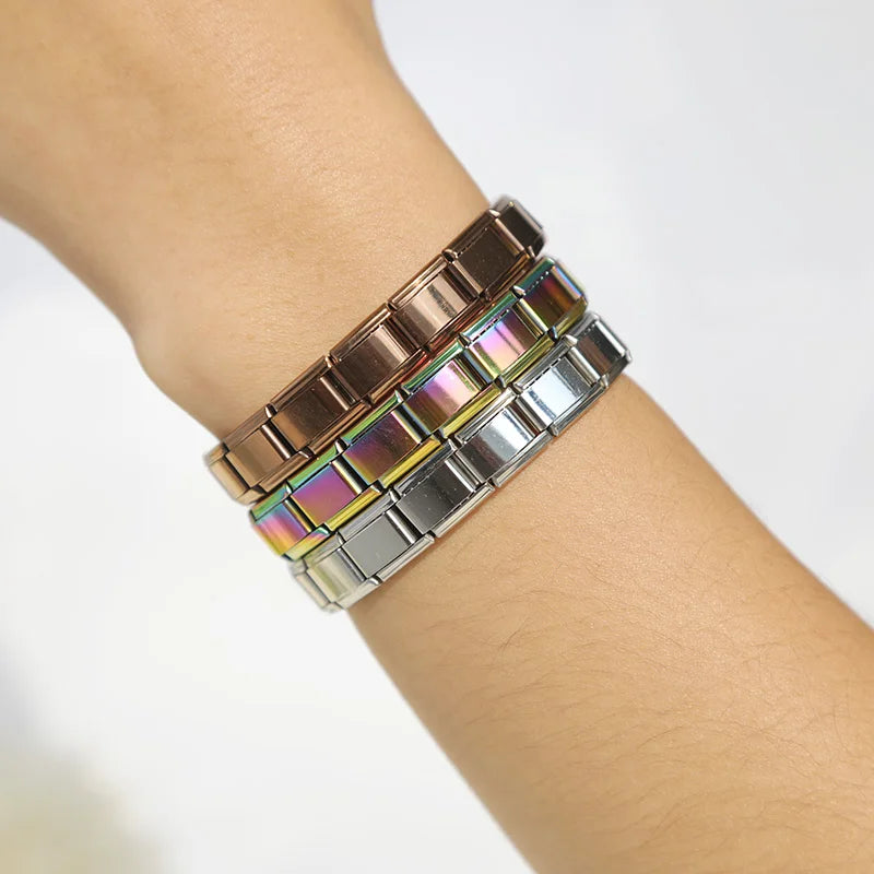 Bracelet Charms Italien Acier Inoxydable