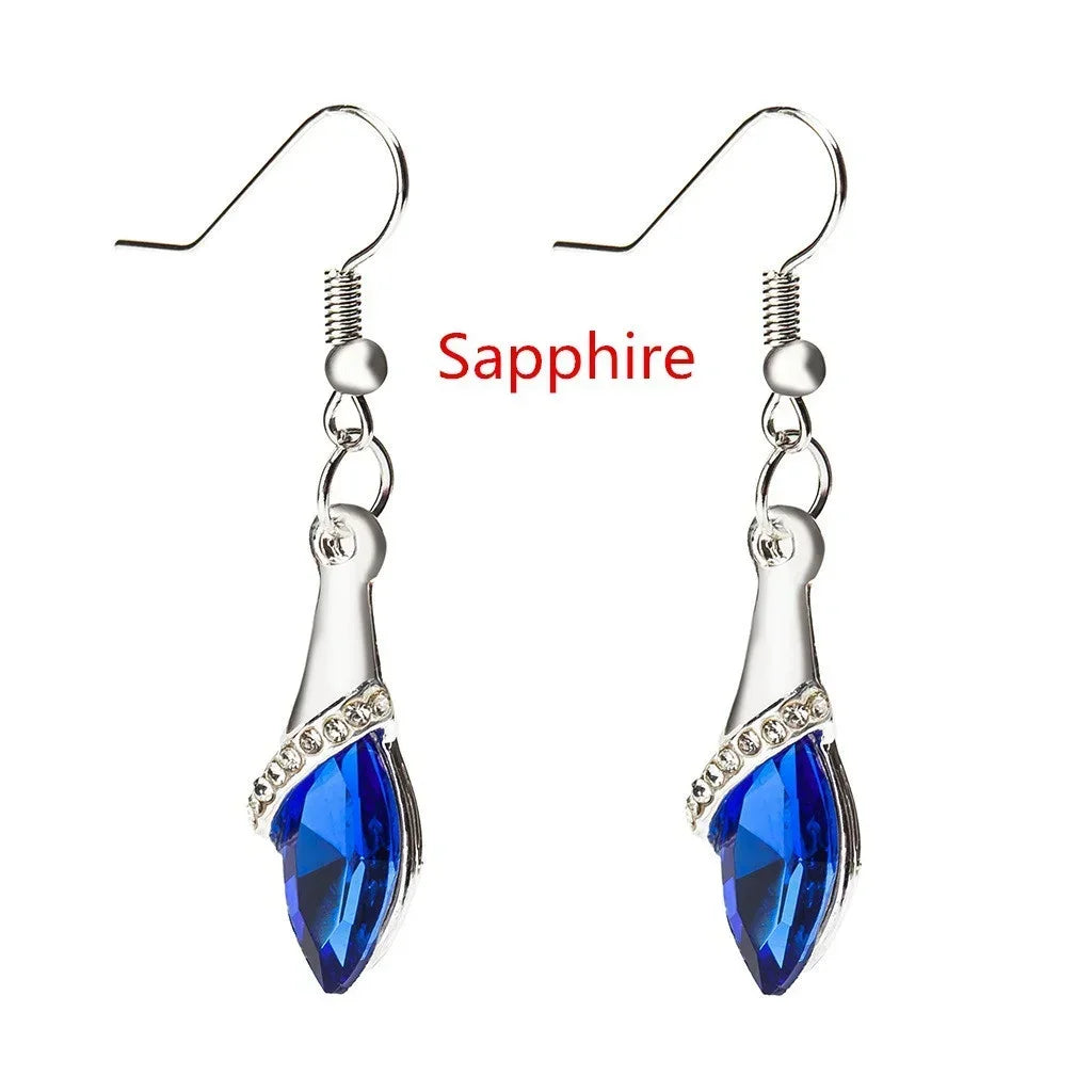 Boucles d'oreilles Goutte D'eau Cristal