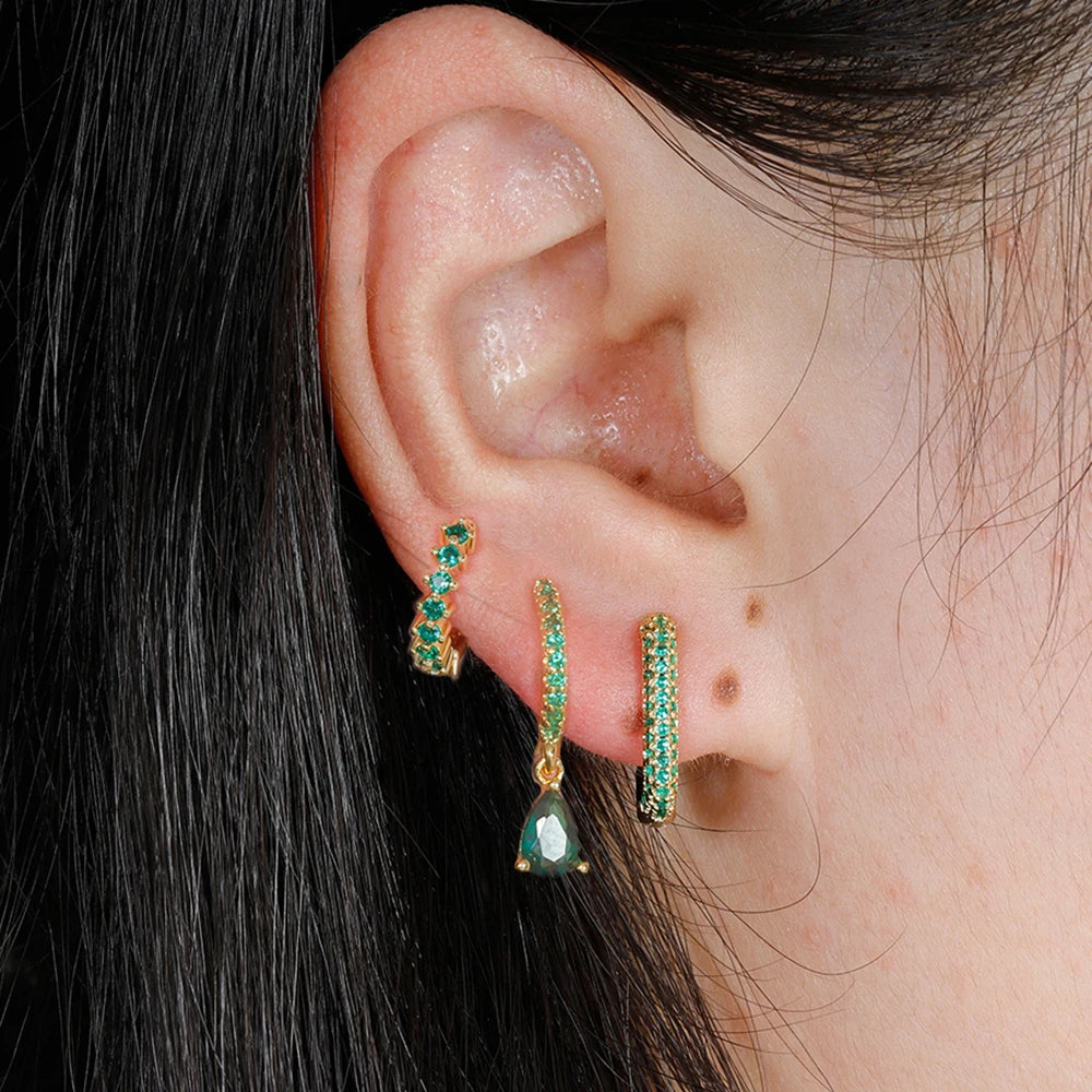 Boucles d'oreilles goutte d'eau créoles
