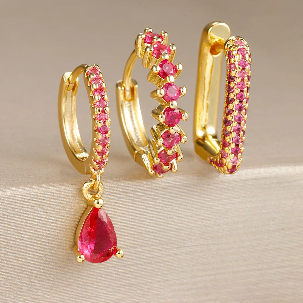 Boucles d'oreilles goutte d'eau créoles