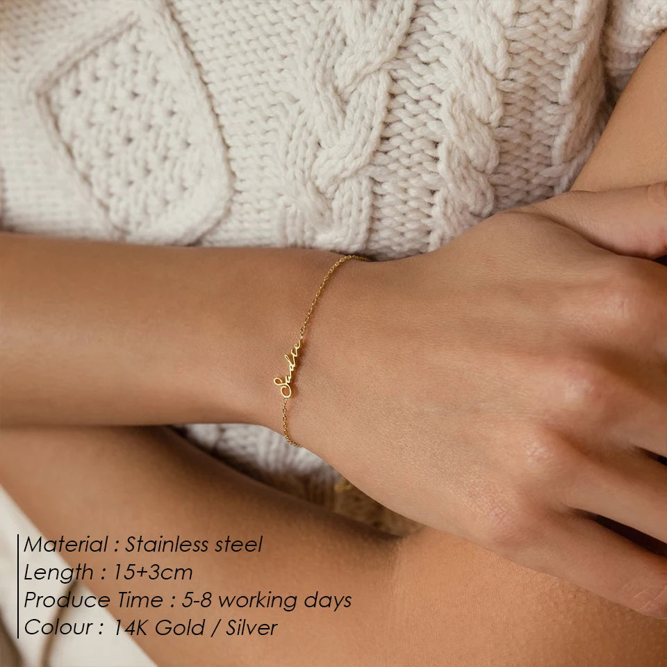 Bracelet Personnalisable Femmes Sans Charms