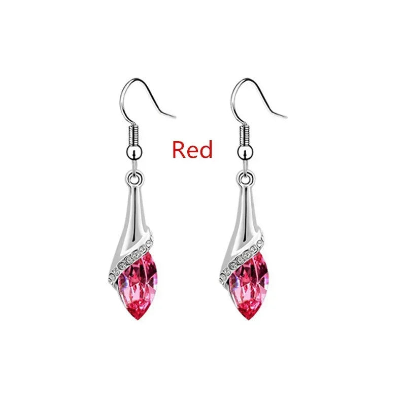 Boucles d'oreilles Goutte D'eau Cristal
