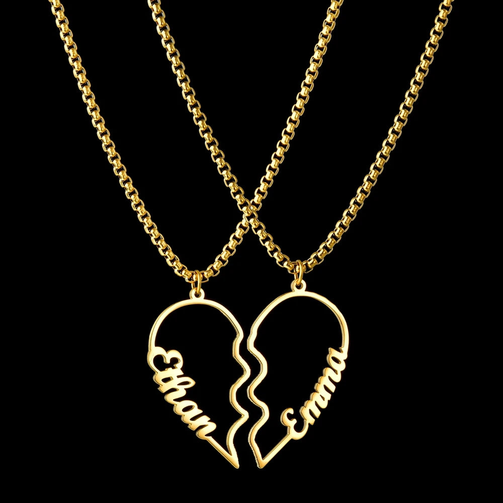 Collier Couple Coeur