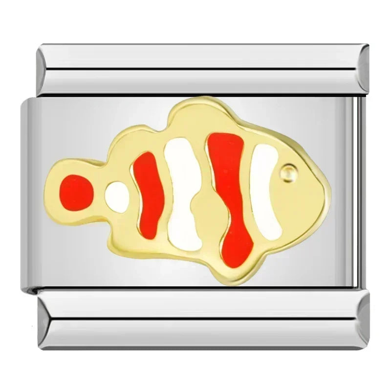 Italian Charm Argenté Poisson Nemo