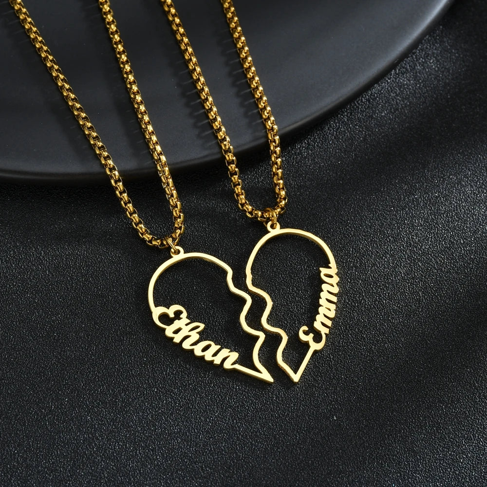 Collier Couple Coeur
