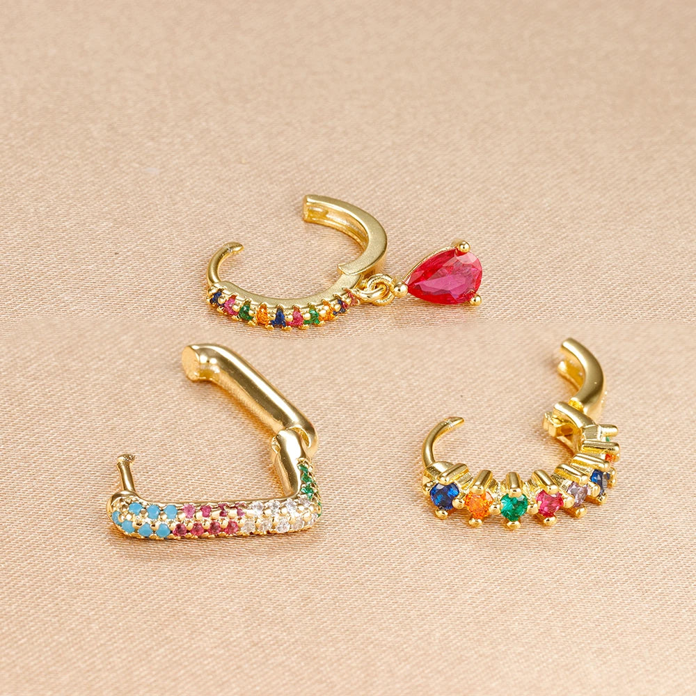 Boucles d'oreilles goutte d'eau créoles