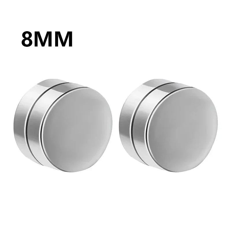 Boucles D'oreilles Aimanté Crystal Simple