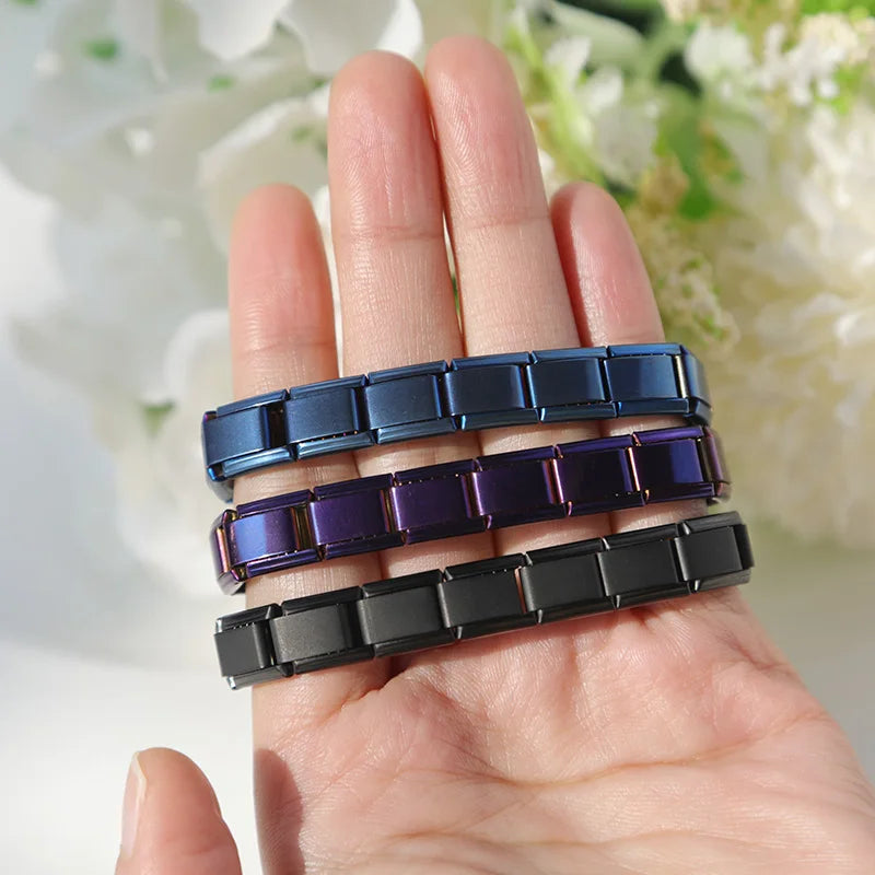 Bracelet Charms Italien Acier Inoxydable