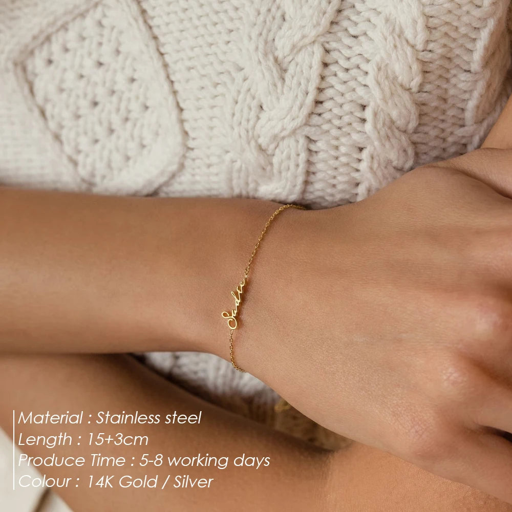Bracelet Personnalisable Femmes Sans Charms