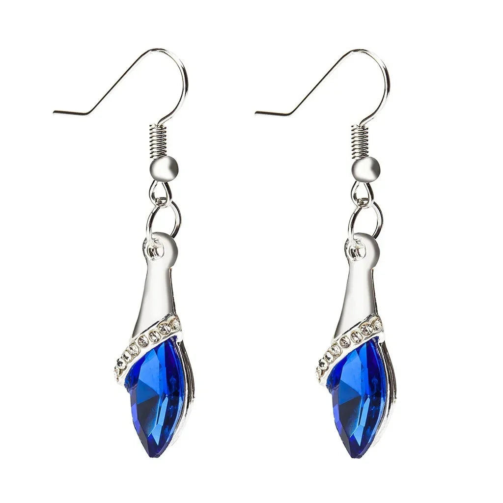 Boucles d'oreilles Goutte D'eau Cristal