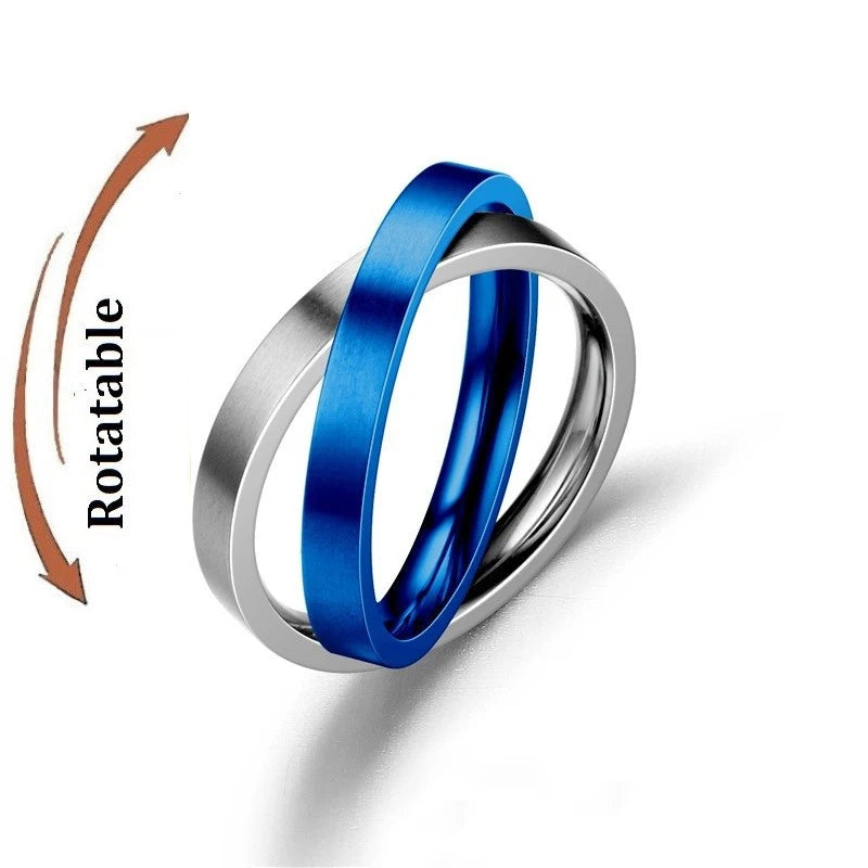Bague Rotative duplici Annulus bleu