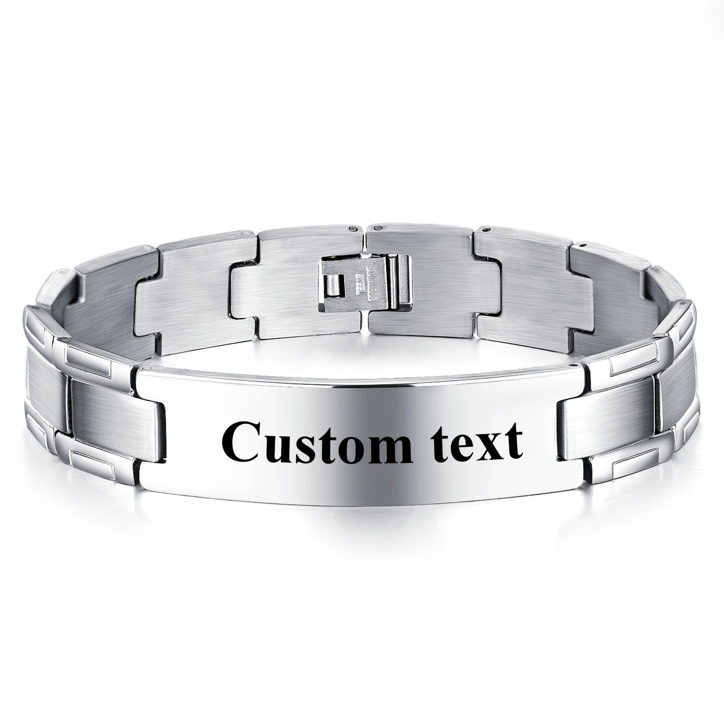 Bracelet all balck homme personalisable Armilla Personalitas