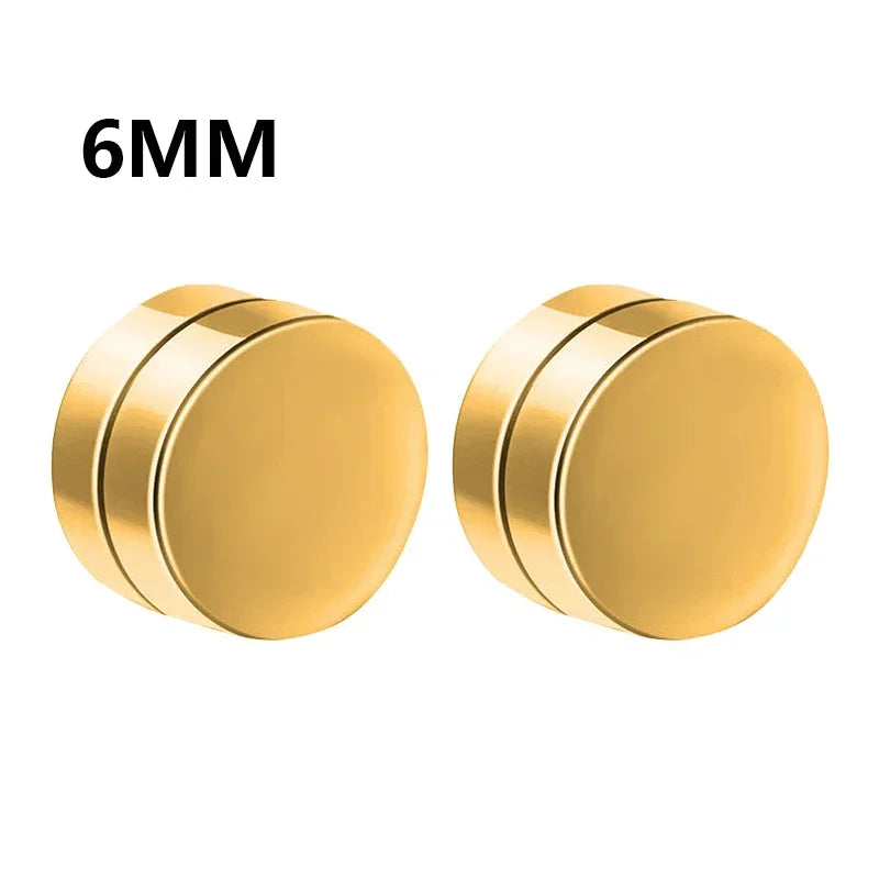 Boucles D'oreilles Aimanté Crystal Simple