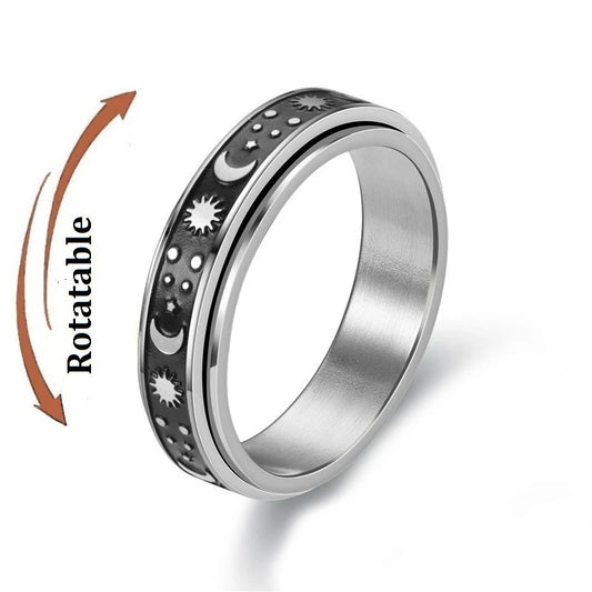 Bague Rotative Anti Stress intempérie Fond Noir