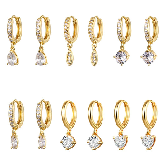 Boucle d'oreille goutte d'eau